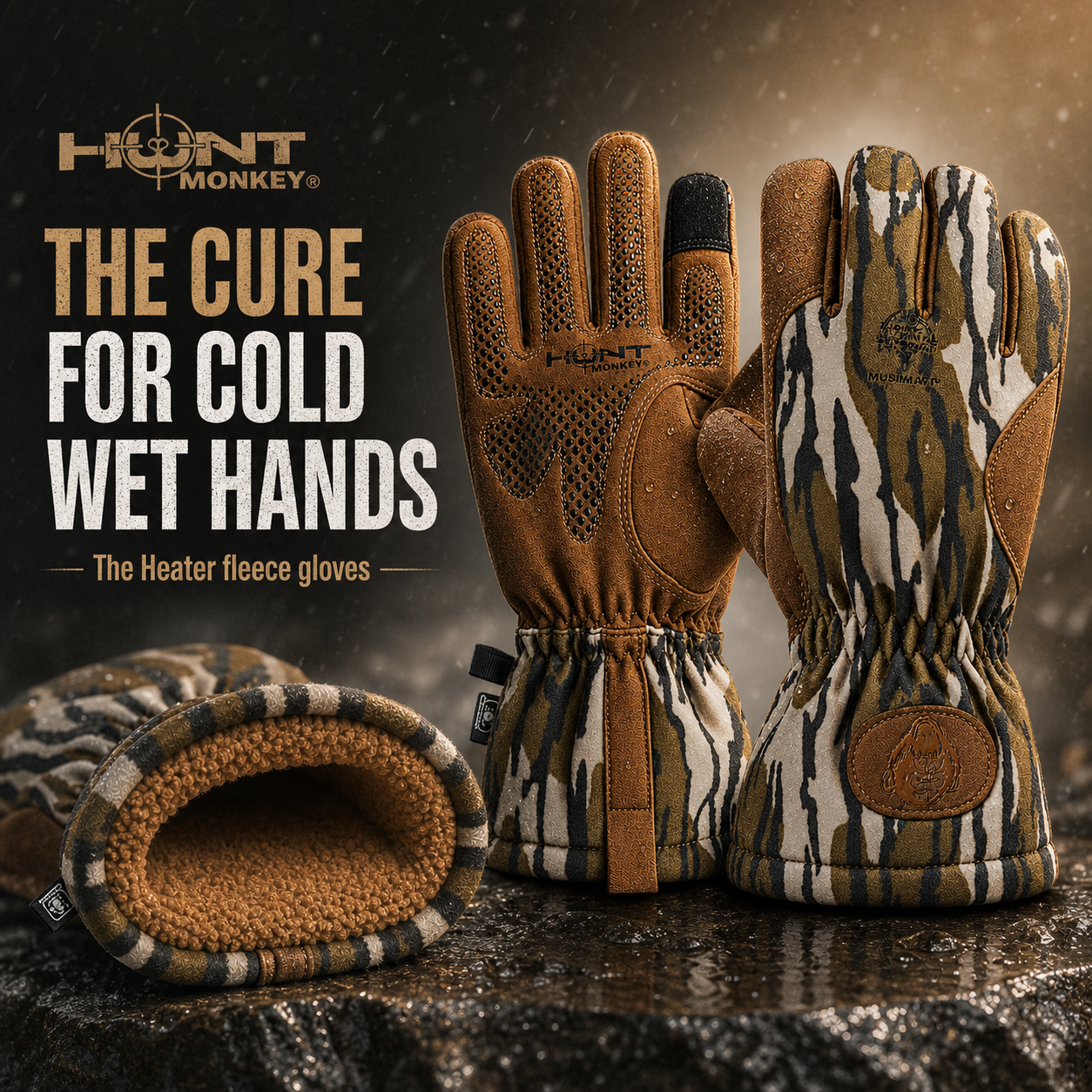 HM718 The Heater Heavyweight Fleece Waterproof Glove  (New Fall 26)